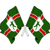 Crossed Nottinghamshire Flags