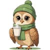 Winterliche Eulenkaffee Pause