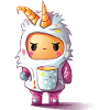 Pastell Unicorn Hoodie