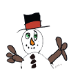 Winter Magic Snowman in Hat
