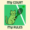 Katzen-Tennisspieler