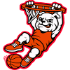 Bulldog Basketball Dunk Maskottchen
