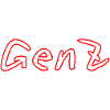 GenZ Graffiti Red