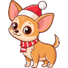 Warmer Weihnachts-Chihuahua