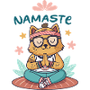 Zen Namaste Yogi-Katze