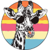 Lunettes de soleil rétro Girafe