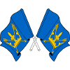 Suffolk Flags Crossed