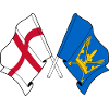 Suffolk & England Crossed Flags