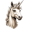 Einhornkopf Illustration