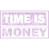Zeit ist Geld Neon-Panel