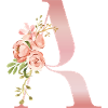 Monogram A Pastel Floral