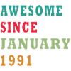 35e anniversaire Millésime de janvier 1991