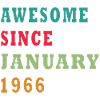 60th Birthday Original January Vintage 1966