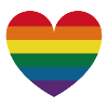 Rainbow heart