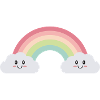 Rainbow clouds