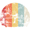 Herzschlag-Pferd im Retro Regenbogen