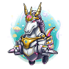 Guerrier Licorne Néon