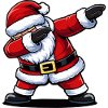 Das Weihnachtsmann-Maskottchen