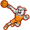 Bulldog Basketball Dunk Mascot