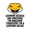 Leopardgekko-Lachkunst
