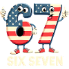US Flag 67 Memes Six Seven