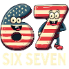 US Flag 67 Memes Six Seven