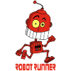 Roter Laufroboter