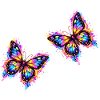 Papillons néon