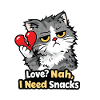 Funny Anti - Valentine day Cat