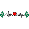 Devon Flag with Heartbeat