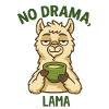 No drama llama with tea