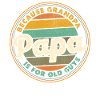 Dad Retro Badge Sunset