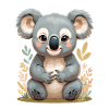 Kuschelkau Koala im Blättermeer