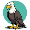 Aigle fier, majestueux oiseau de proie