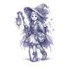 Forest Witch with Lantern