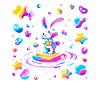 Cosmischer Rabbit sur Star Wave