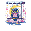 Moonlit Night Owl Swing Scene