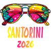 Santorini 2026 Farbige Sonnenbrille