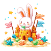 Bunny on the Beach Sandpit
