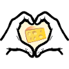 Cheese Love Heart