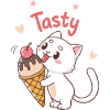 Chat gourmand Tasty Glace