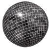 Geometric glitter sphere