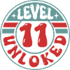 Level 11 Unlocked – Gamer Birthday Design