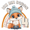 4ème anniversaire Renard Arc-en-ciel Mignon Mignon