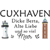 Cuxhaven, hand-drawn lighthouses, old love