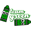 Smiling Crayon Green Team