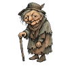 Old Witch with Crutch | Granny
