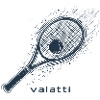 Valatti Tennis Blue : Frappe avec style !