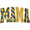 MAMA Mardi Gras Glitter Letters