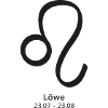 Löwe Lion Sternzeichen Symbol 23.07–23.08